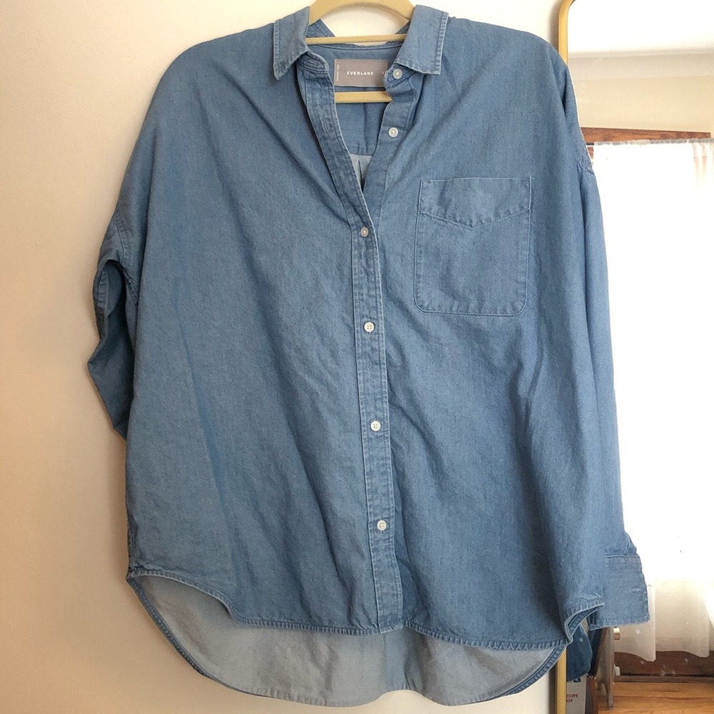 Everlane Box Cut denim shirt